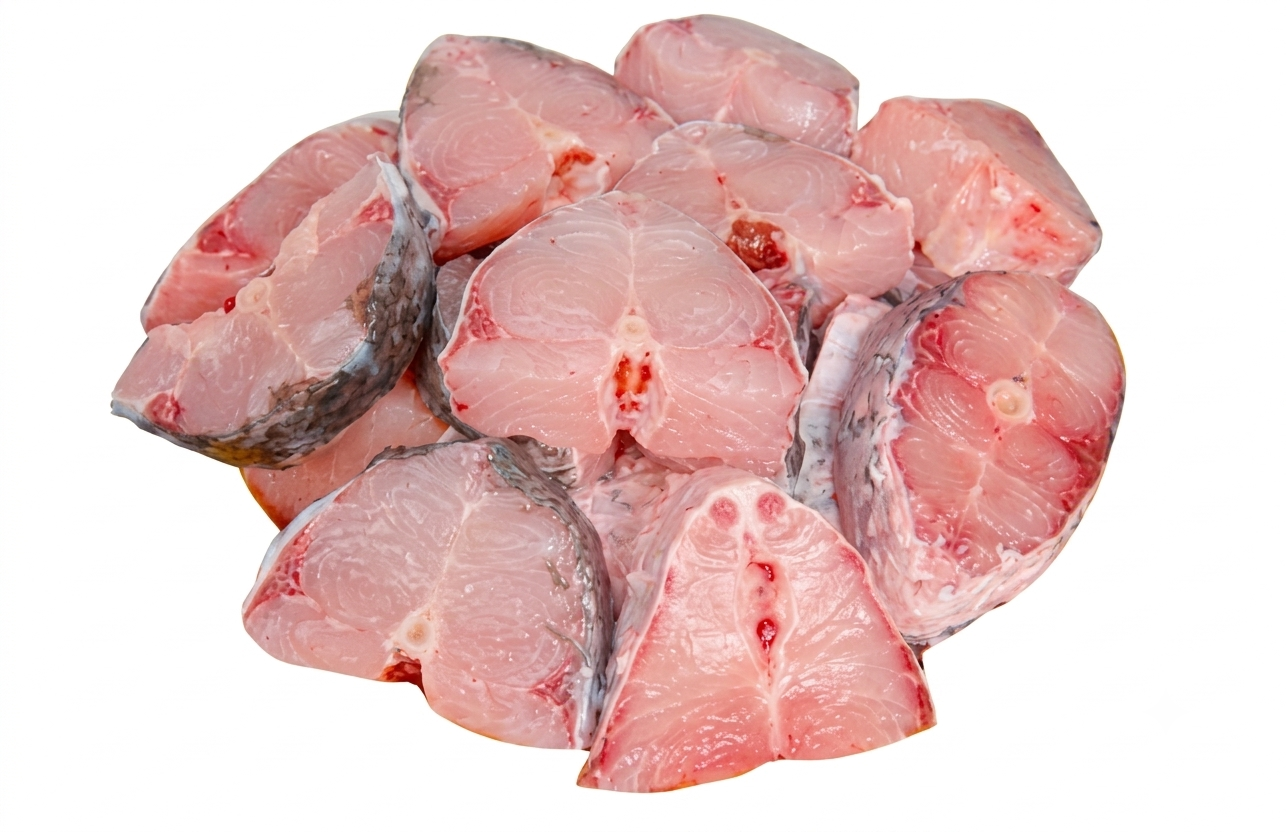 Fresh Rui Mach – Clean-Cut Rohu Fish Pieces for Delicious Bengali Cooking