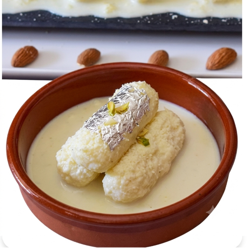 Soft & Creamy Malai Cham Cham – Authentic Bengali Milk Sweet