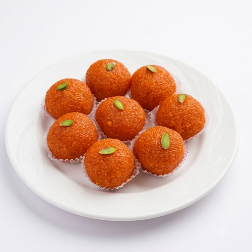 Premium Motichoor Laddu – Soft, Rich & Traditional Indian Sweet