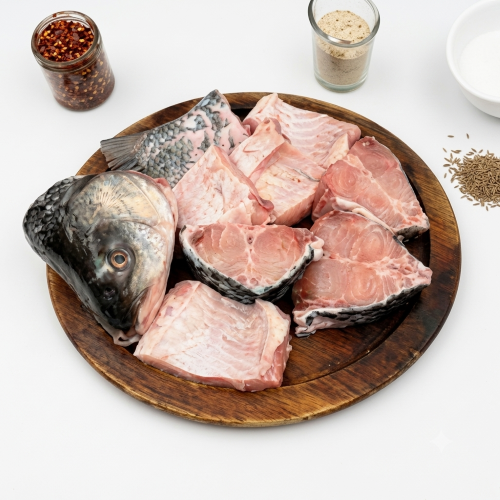Fresh Katla Mach – Tender, Freshwater Fish & Rich in Protein