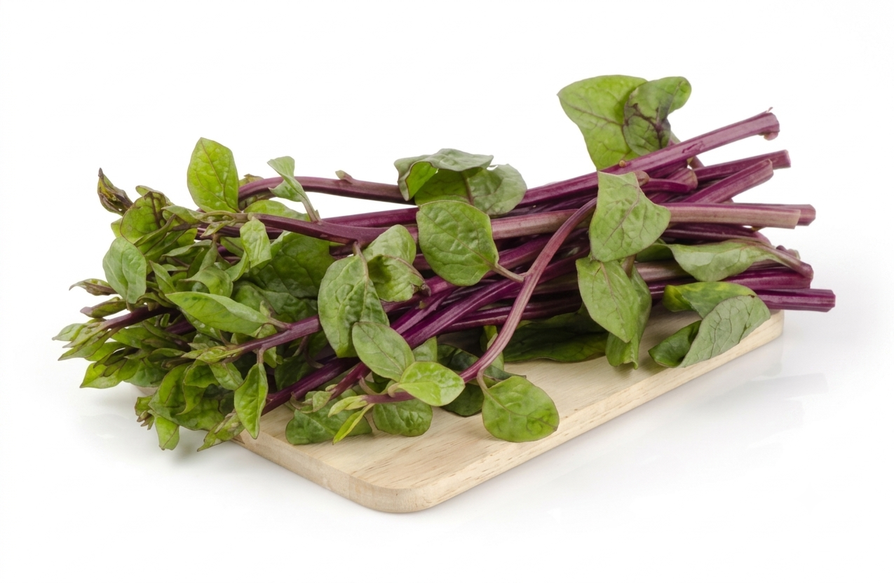 Fresh Lal Pui Saag – Farm Fresh Red Malabar Spinach