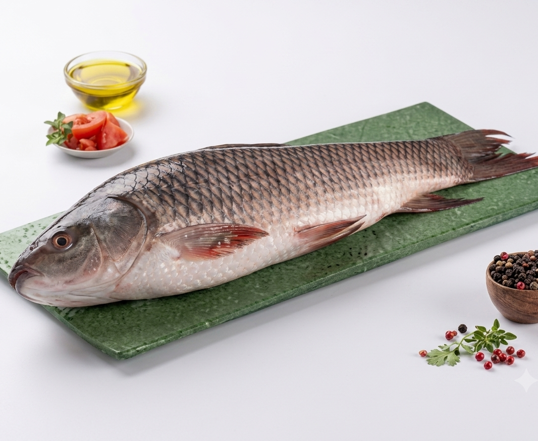 Fresh Rohu (Rui) Fish – Tender, Freshwater & Rich in Protein
